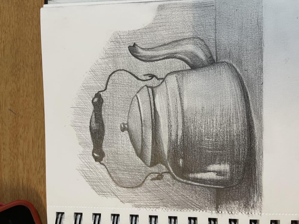 Still life drawings using cross hatching - image 1 - student project