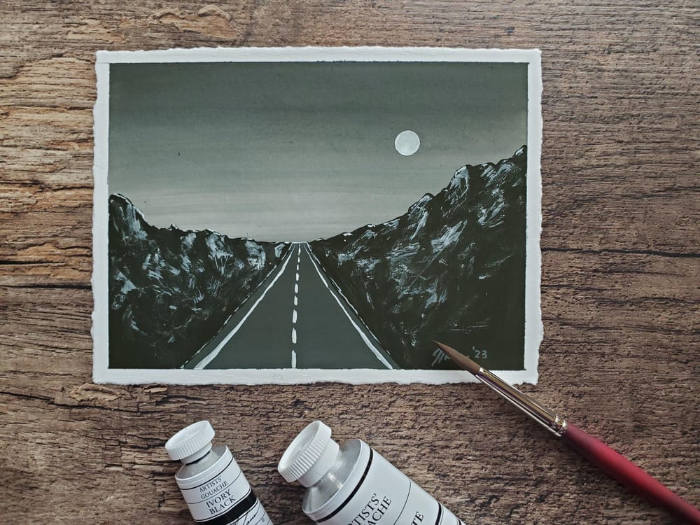 Lady Luna: A Gouache Journey - image 5 - student project