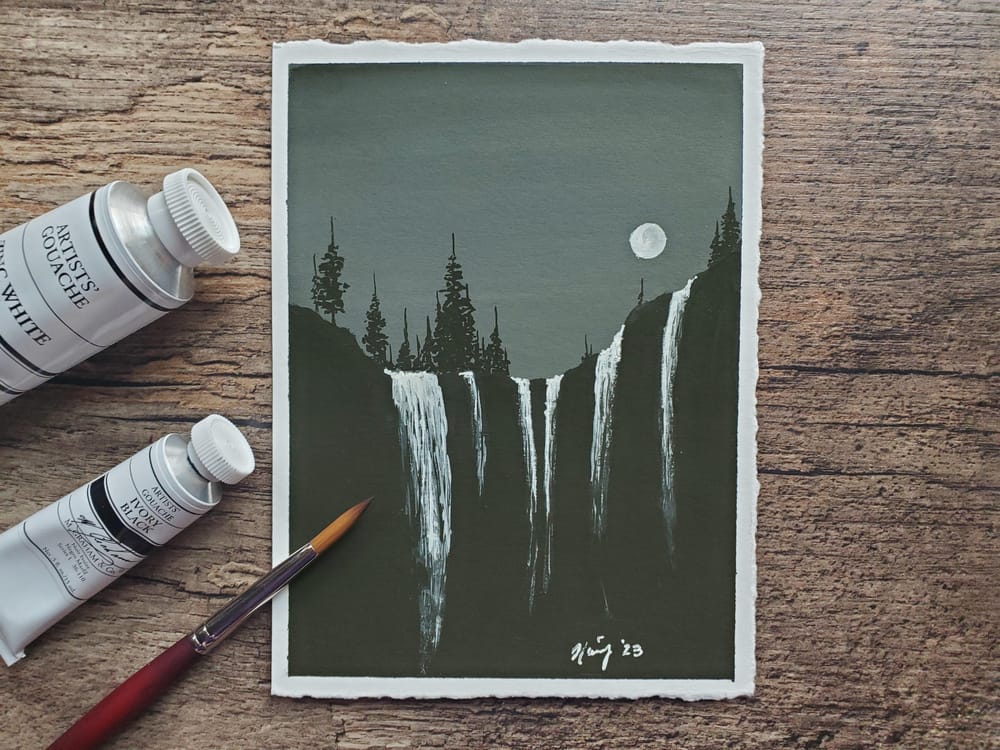 Lady Luna: A Gouache Journey - image 3 - student project