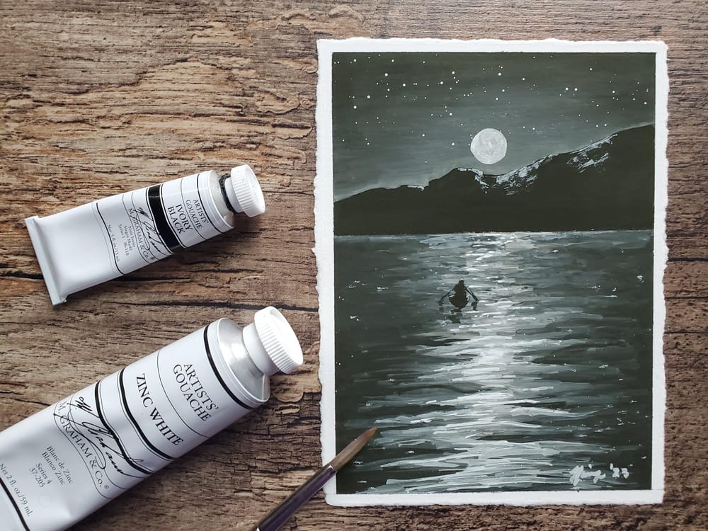 Lady Luna: A Gouache Journey - image 7 - student project