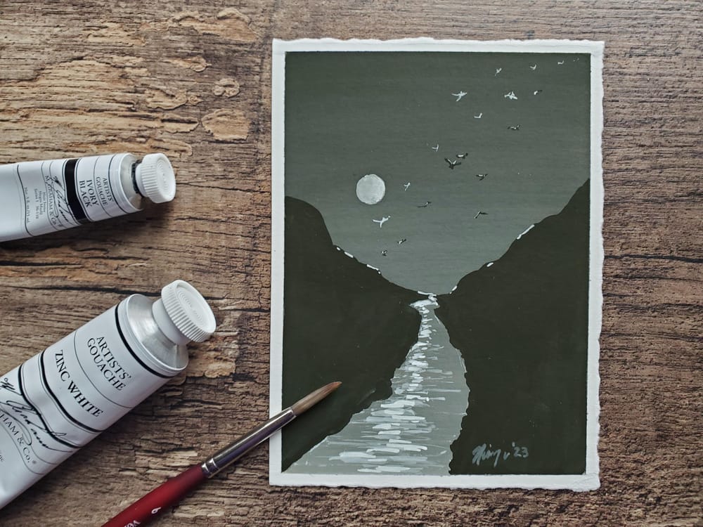 Lady Luna: A Gouache Journey - image 6 - student project