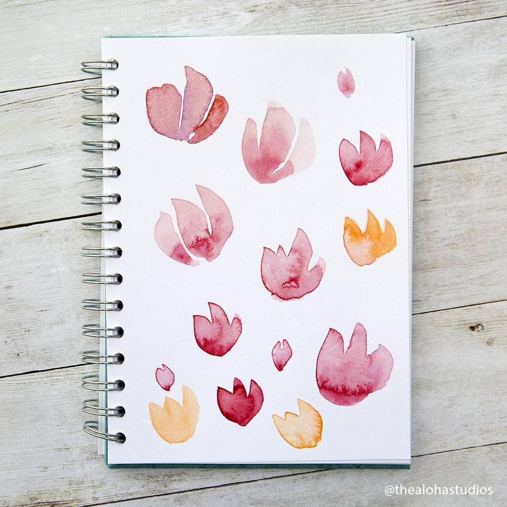 Watercolor florals - image 2 - student project