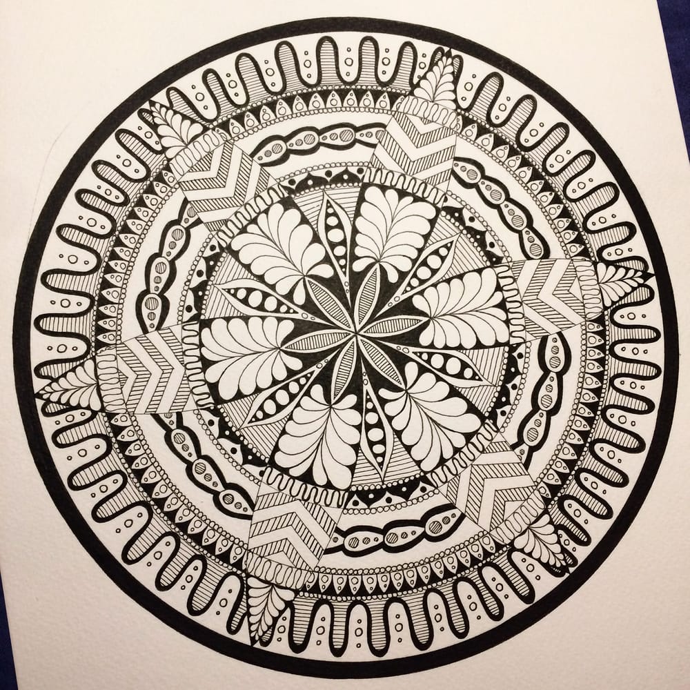 Dotty Watercolour Mandala :) - image 2 - student project