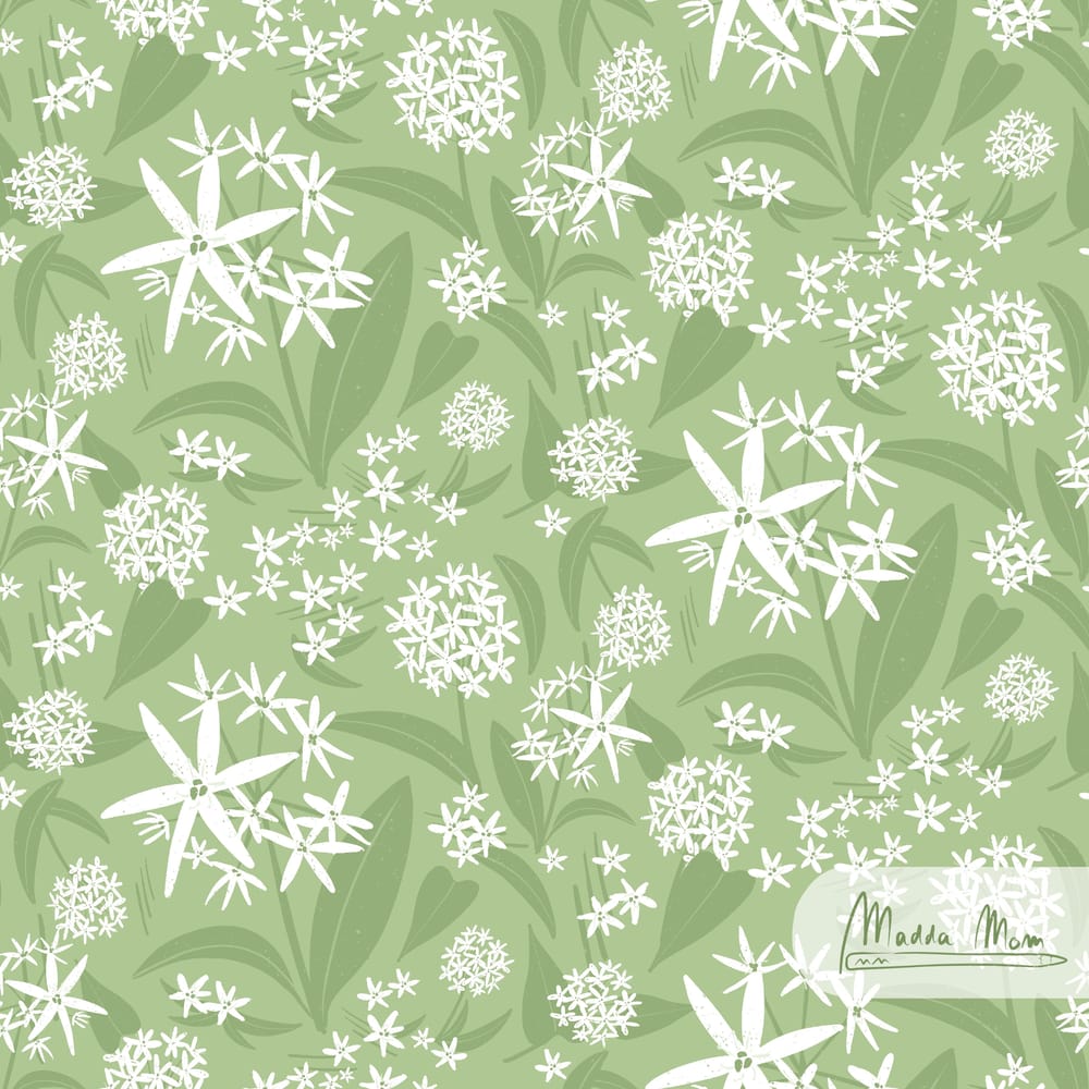wild garlic pattern - image 1 - student project