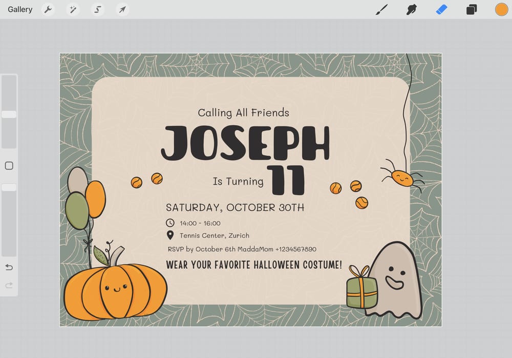 Tennis & Treats: A Spooktacular Halloween Birthday Bash - image 3 - student project