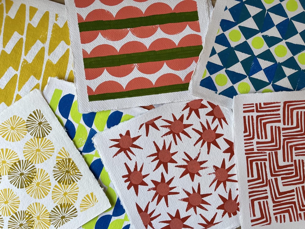 Potato Printed Linen Napkins - image 1 - student project