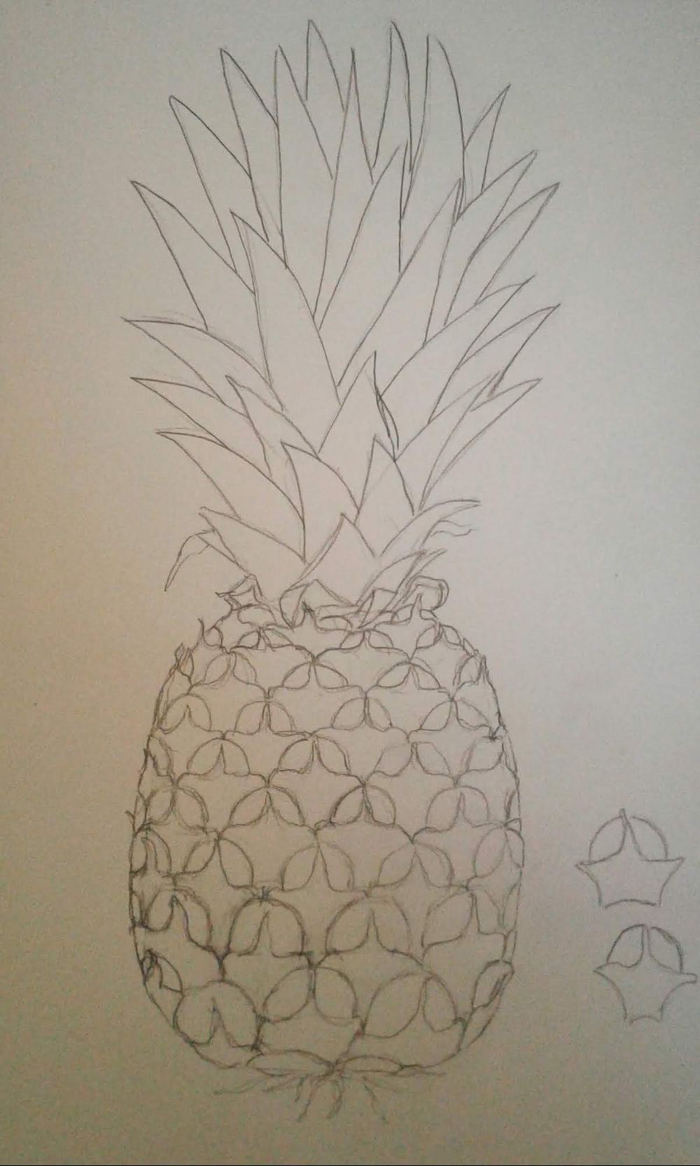 Pineapple Painting, and cake. - image 2 - student project