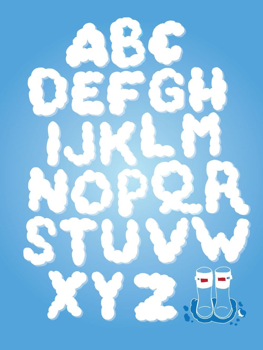 Cloudy Day Alphabet - image 5 - student project