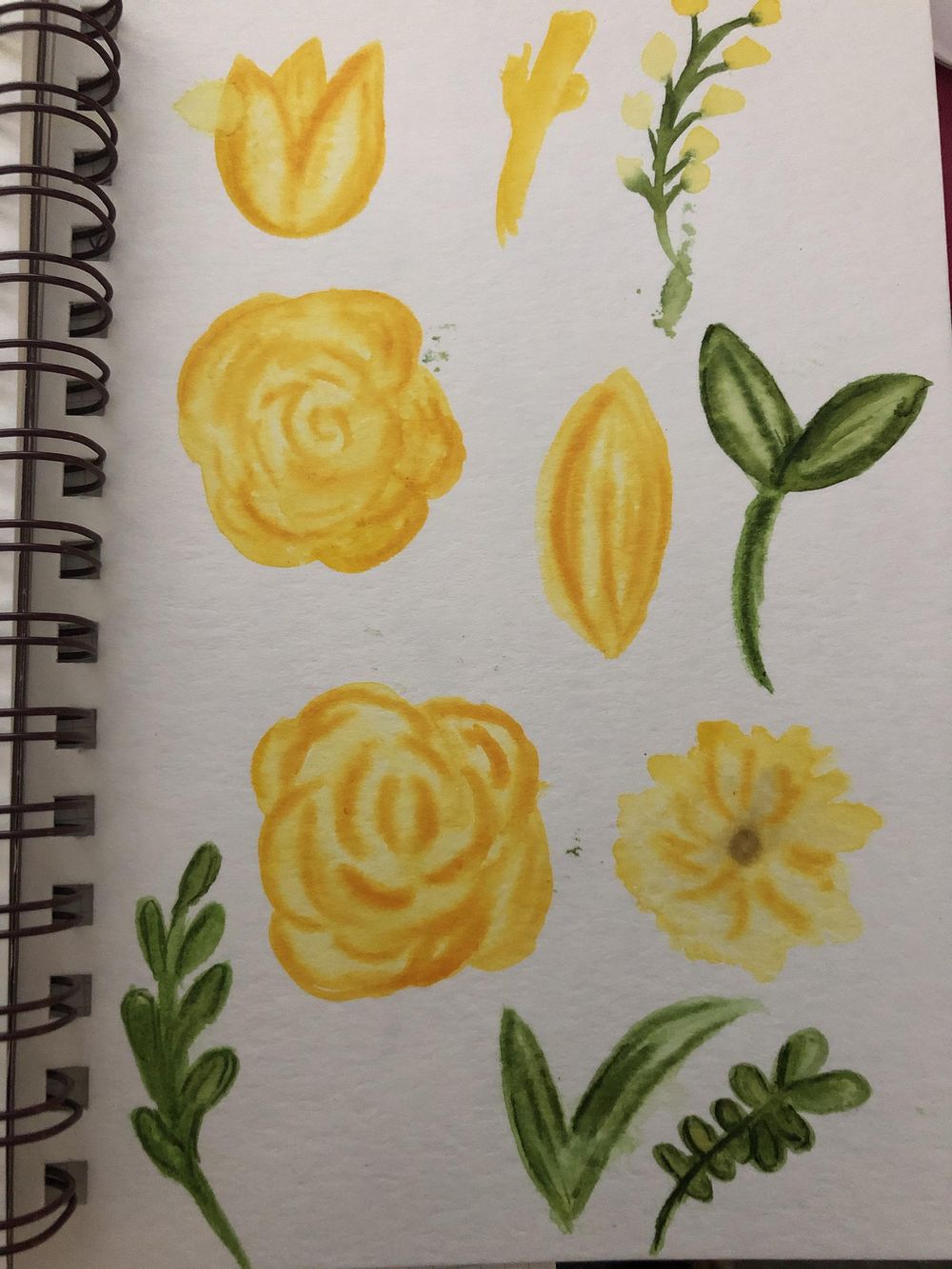 Watercolor Flower Pattern - image 5 - student project