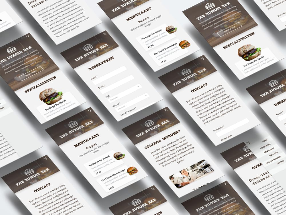 Burger Bar Website - image 3 - student project