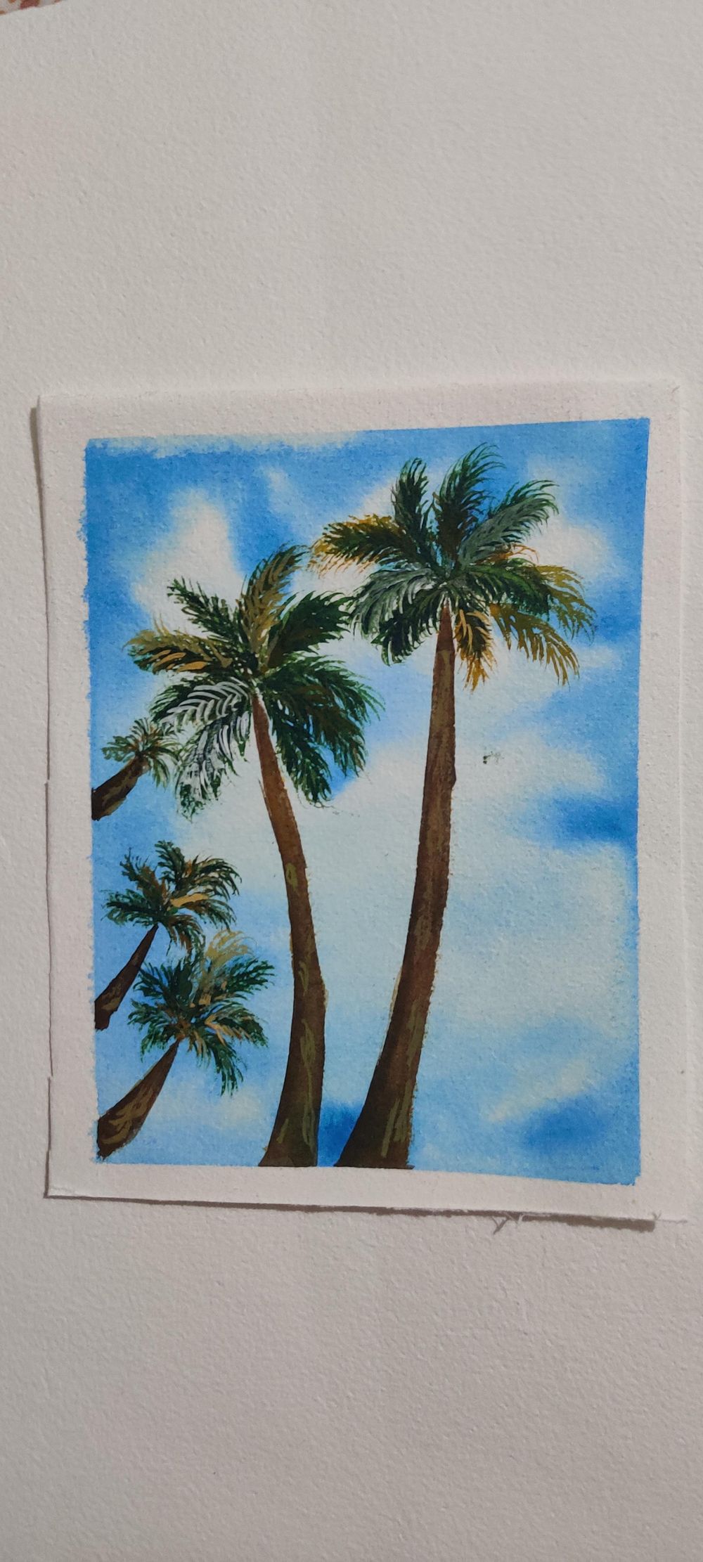 Paint with me: watercolor palm Trees for Beginners - image 1 - student project