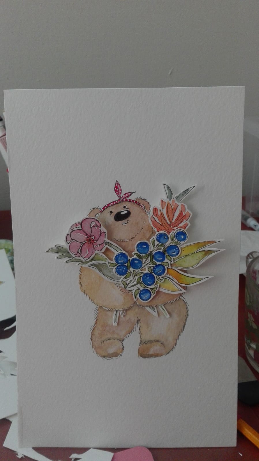 Watercolour cut outs - image 2 - student project