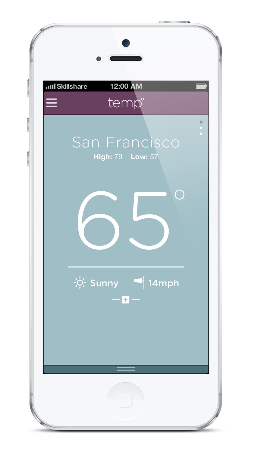 temp weather app - image 2 - student project