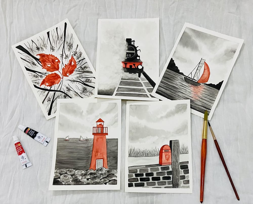 Cute color splash postcards!!! - image 4 - student project