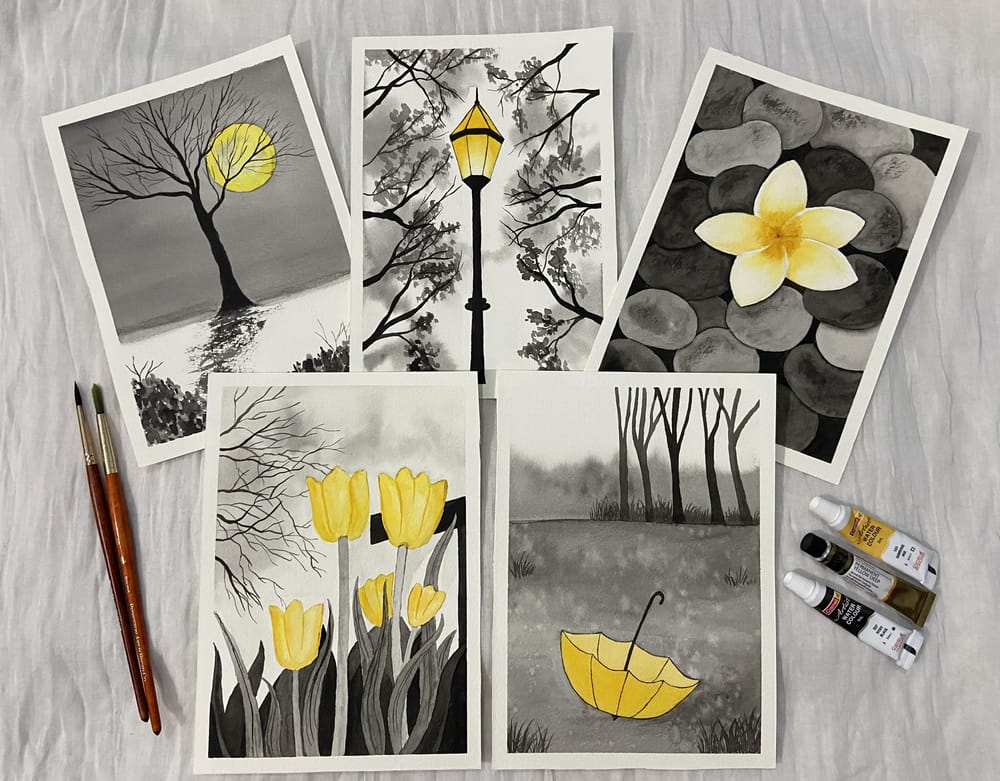 Cute color splash postcards!!! - image 3 - student project
