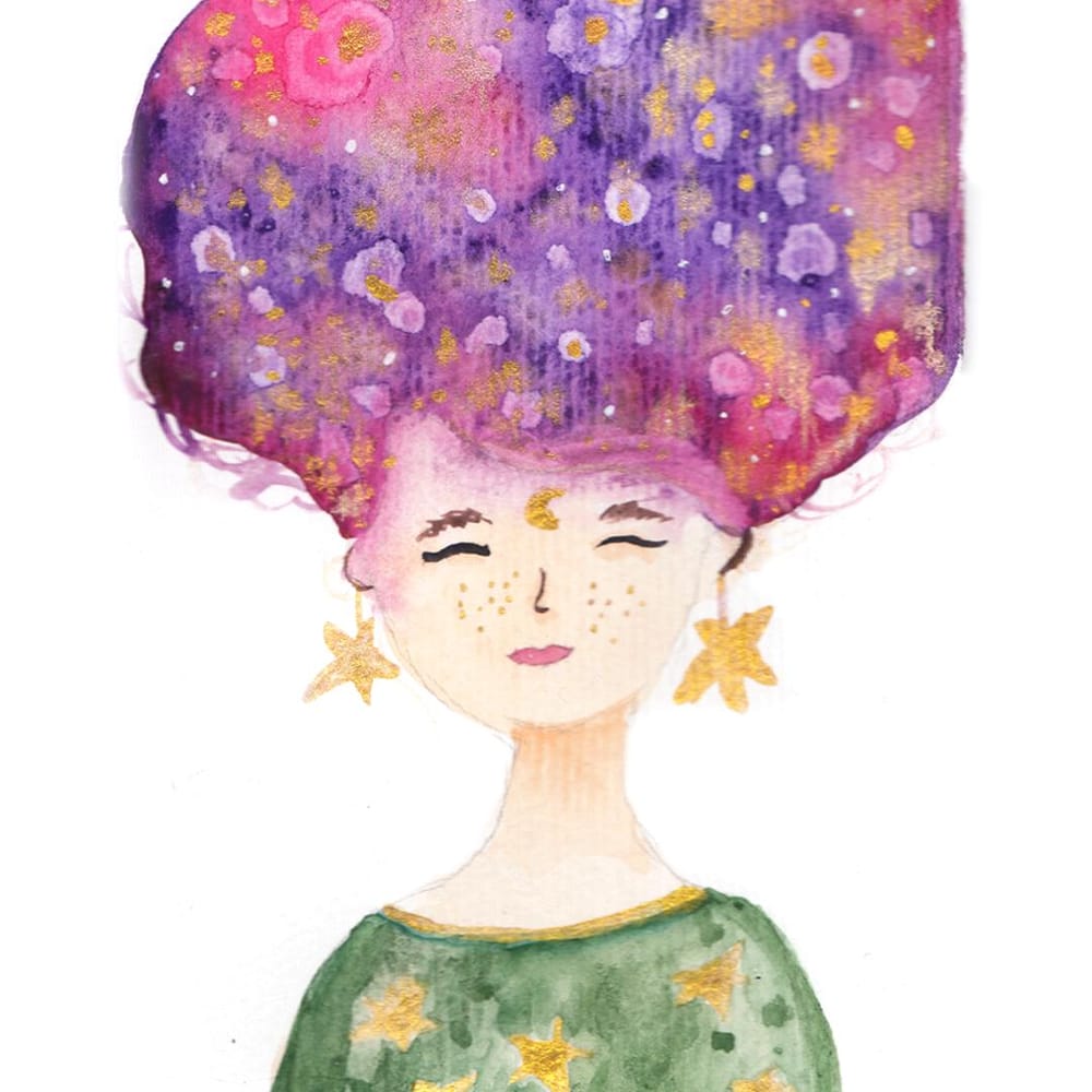 Whimsical Portraits in Watercolor - image 5 - student project