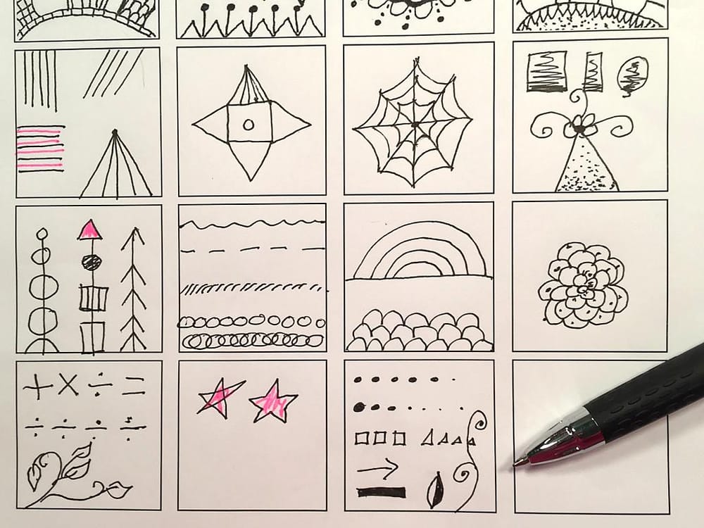 Teacher worksheet and final mandalas - image 1 - student project
