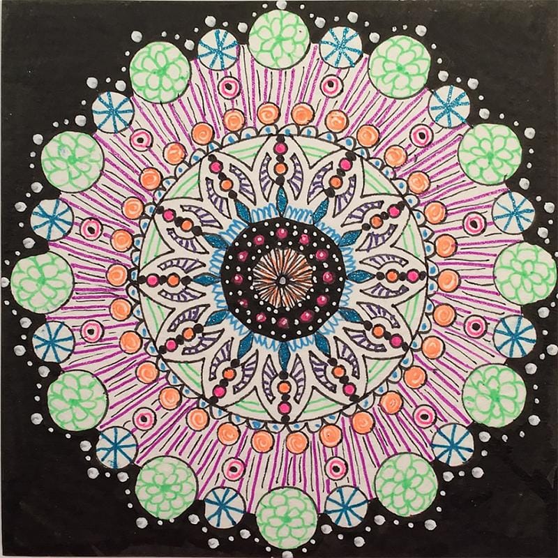 Teacher worksheet and final mandalas - image 4 - student project