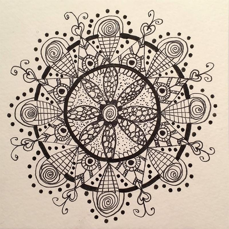 Teacher worksheet and final mandalas - image 3 - student project