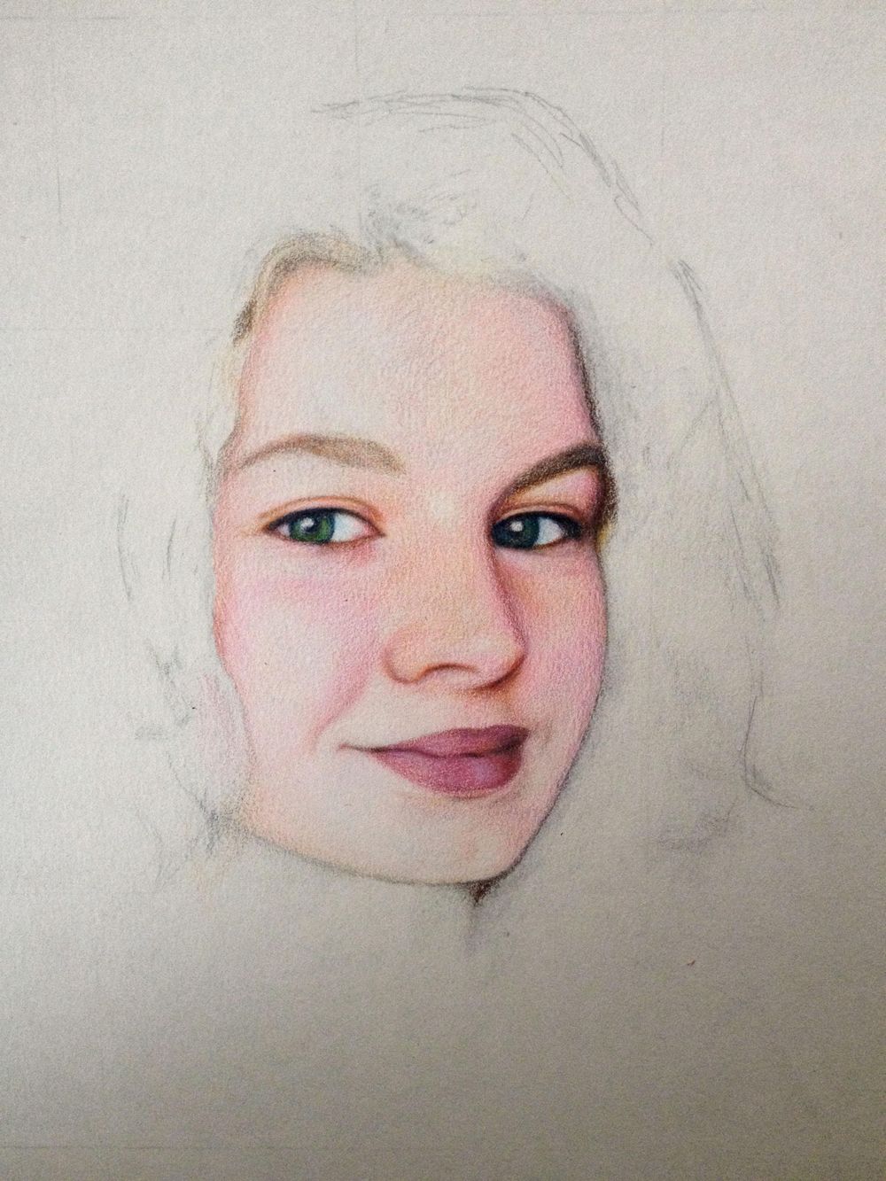 Pink selfie (in progress) - image 3 - student project