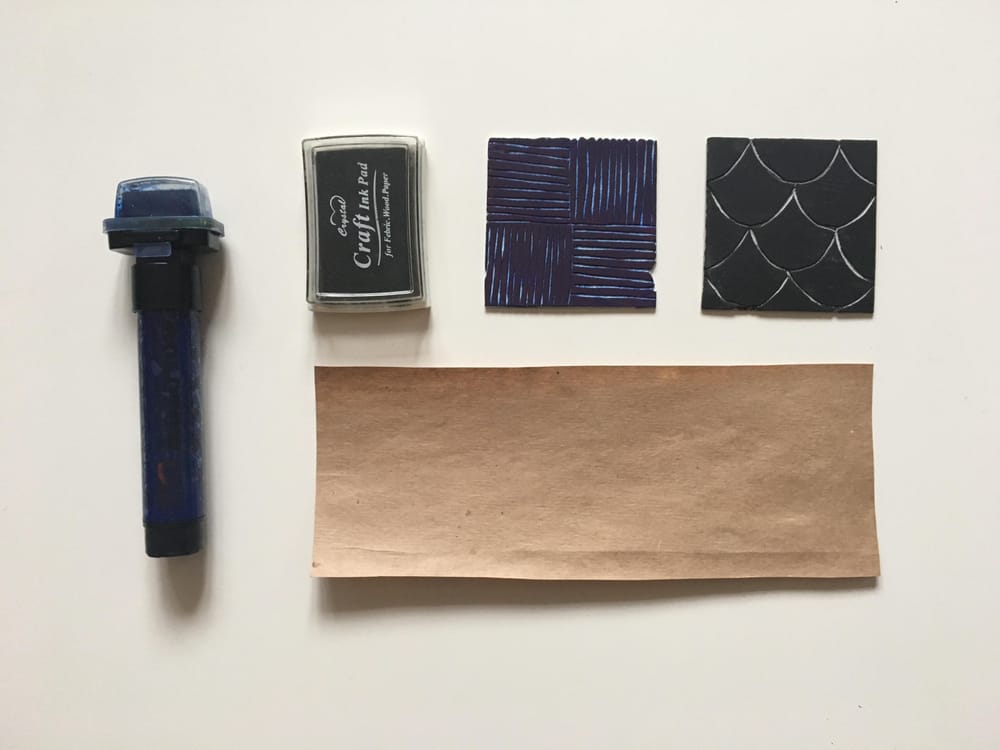 Geometric Linocut Patterns - image 3 - student project