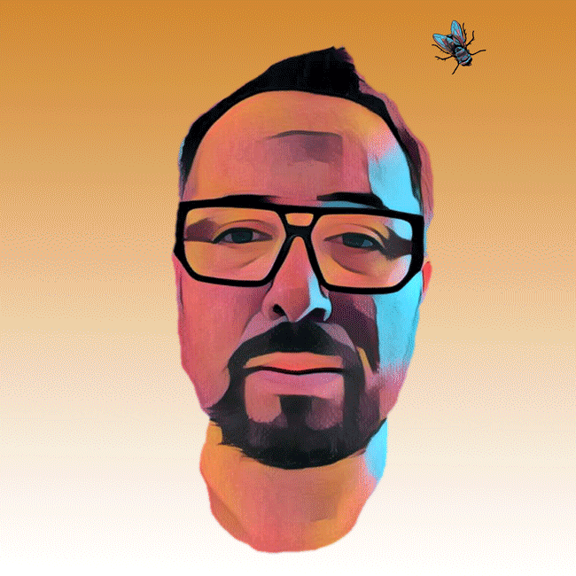 Rotating head with fly - image 1 - student project