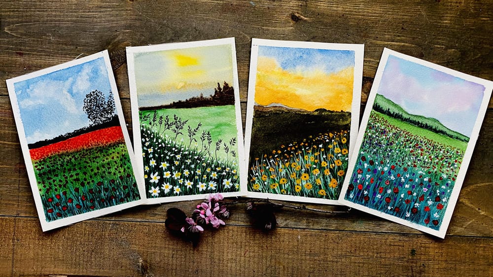 Floral fields - image 1 - student project