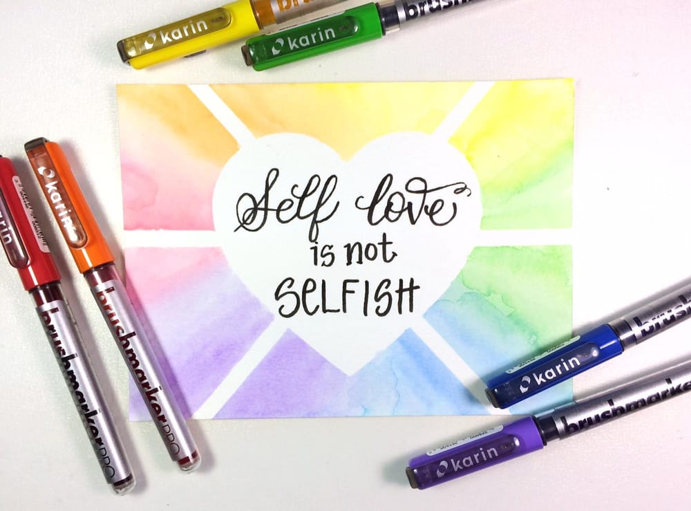 Rainbow watercolor background - image 2 - student project