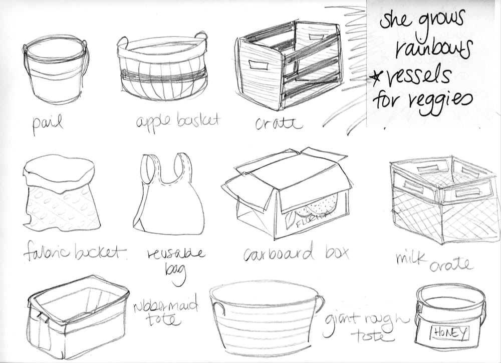 Illustrate from Sketches: 3 Patterns in 3 Weeks, She Grows Rainbows - image 8 - student project