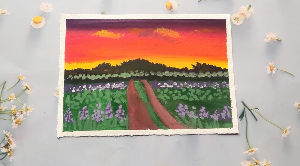 Meadow landscape - image 1 - student project