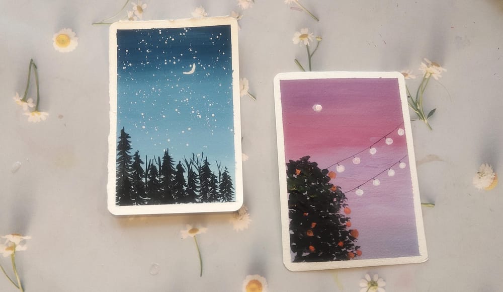 Gouache landscape - image 16 - student project