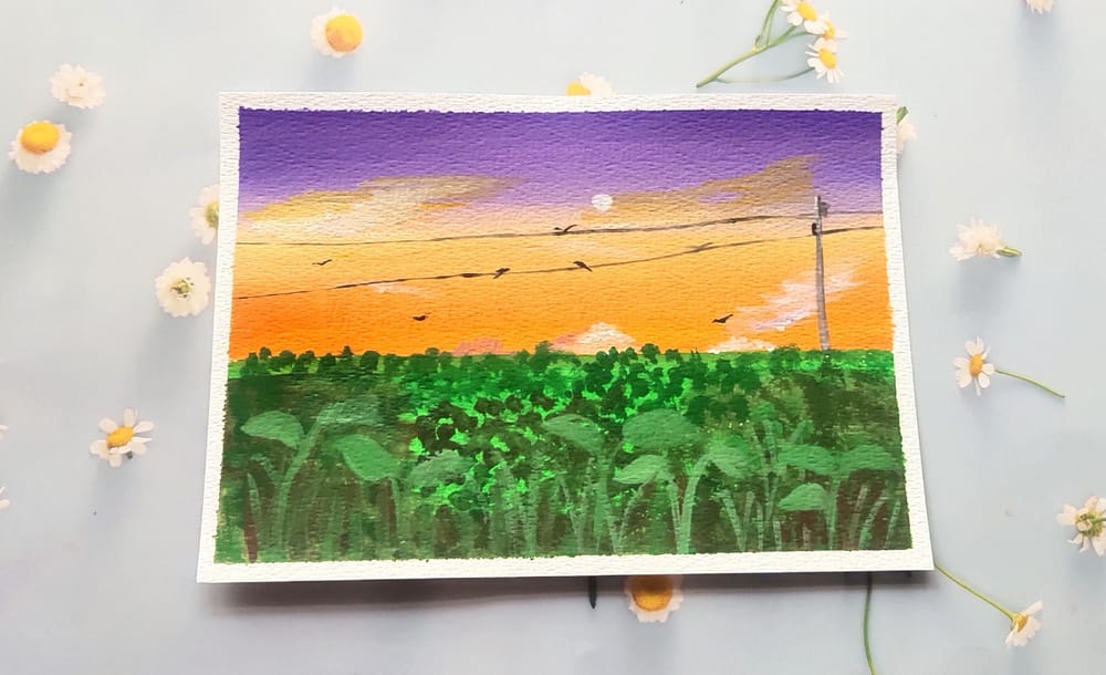 Meadow landscape - image 6 - student project