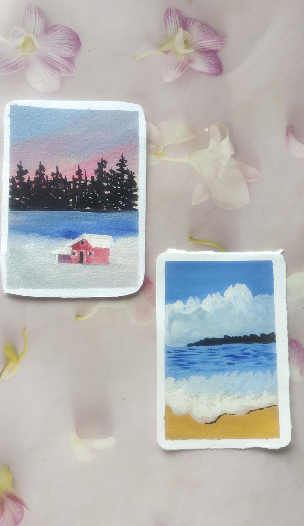 Gouache landscape - image 8 - student project
