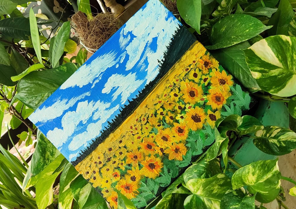 Sunflower field - image 1 - student project