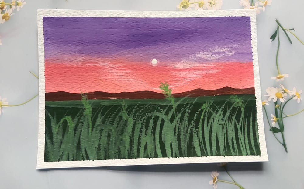 Meadow landscape - image 8 - student project