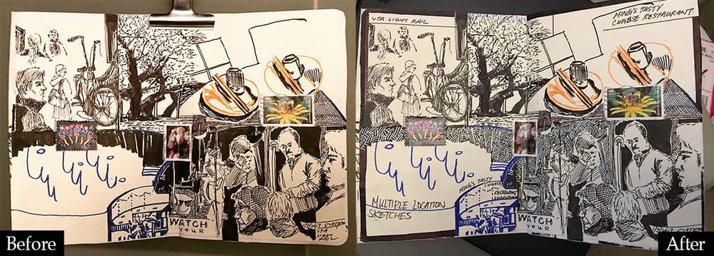 Reworking on my sketchbook - image 1 - student project