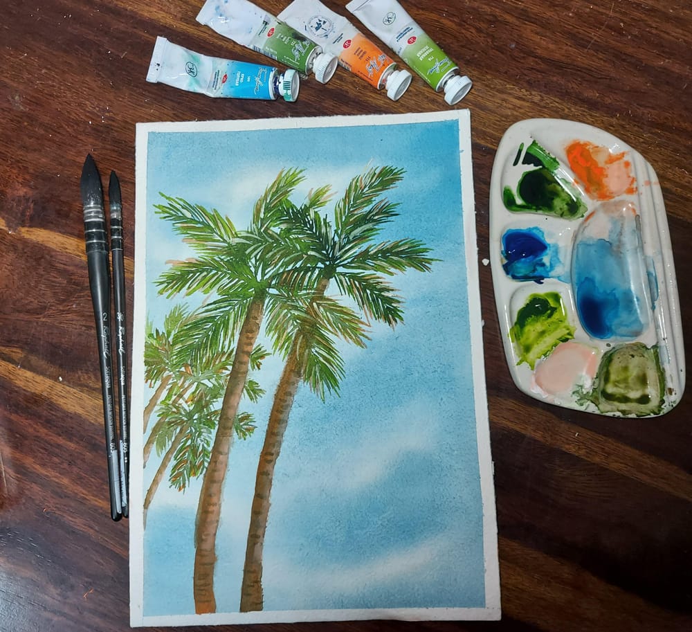 Palm trees - image 1 - student project