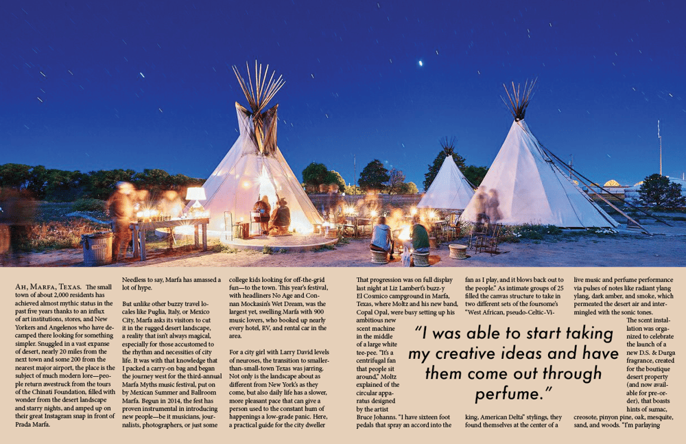 Magazine Layout: Contemporary Art in Marfa, Texas - image 2 - student project