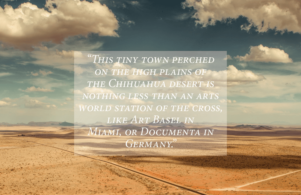 Magazine Layout: Contemporary Art in Marfa, Texas - image 3 - student project