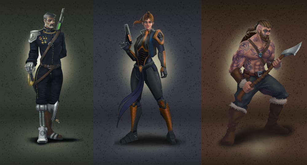 The General, Ann the Space hero and Björn the Bear (critiques more than welcome) - image 1 - student project