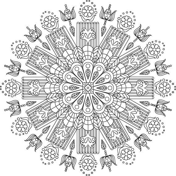 My First Coloring Page-Mandala Exercise - image 1 - student project
