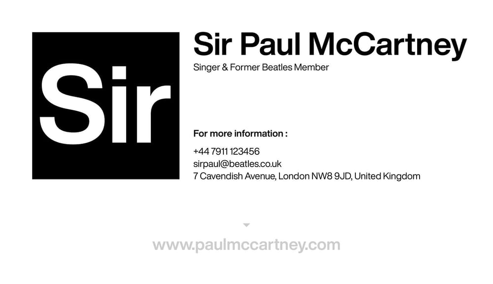 Business Card Project - image 1 - student project