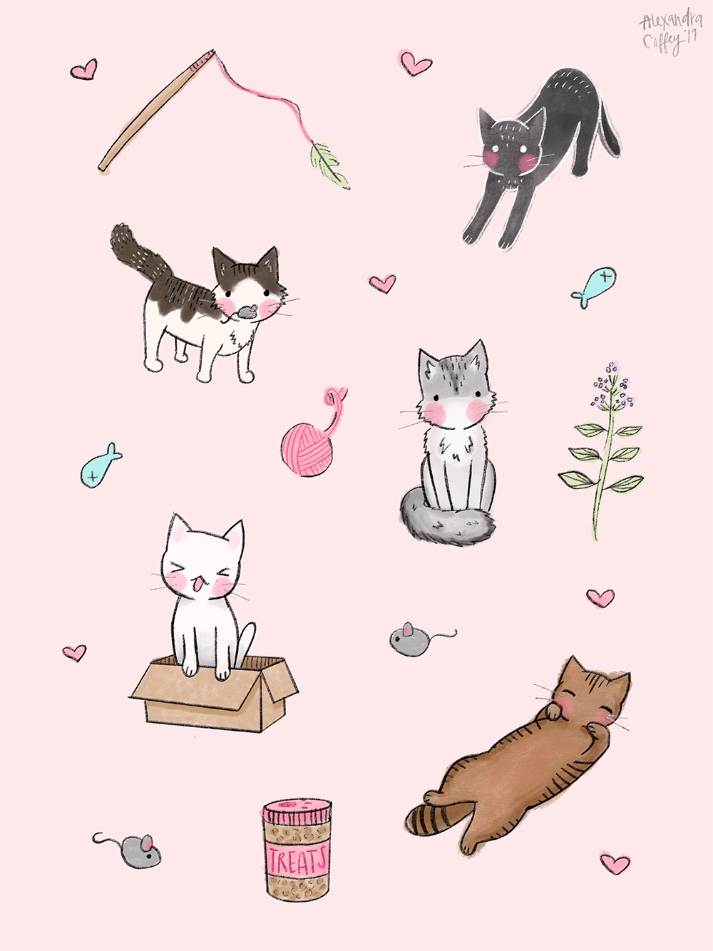Cat Doodles - image 1 - student project