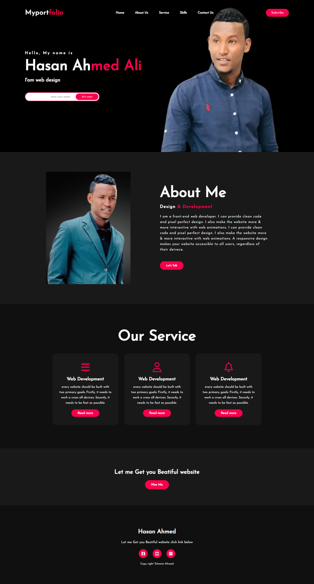 Website Portfolia - image 1 - student project
