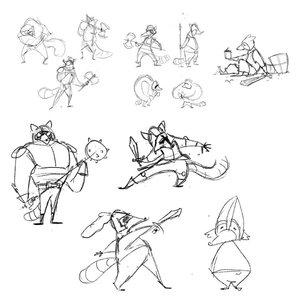 Raccoon Swordsman - image 1 - student project
