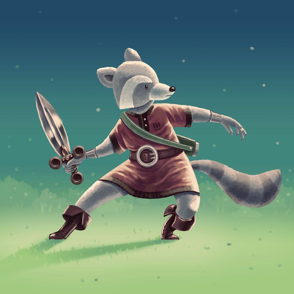 Raccoon Swordsman - image 9 - student project
