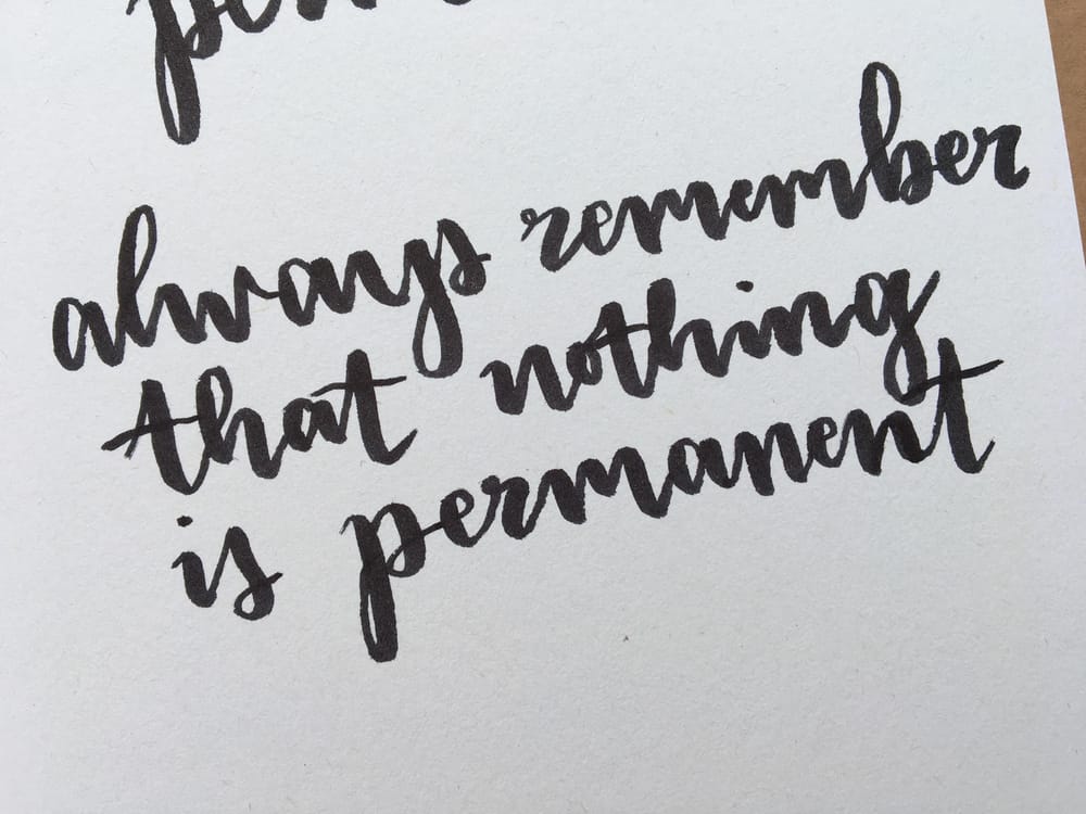 nothing is permanent - image 1 - student project