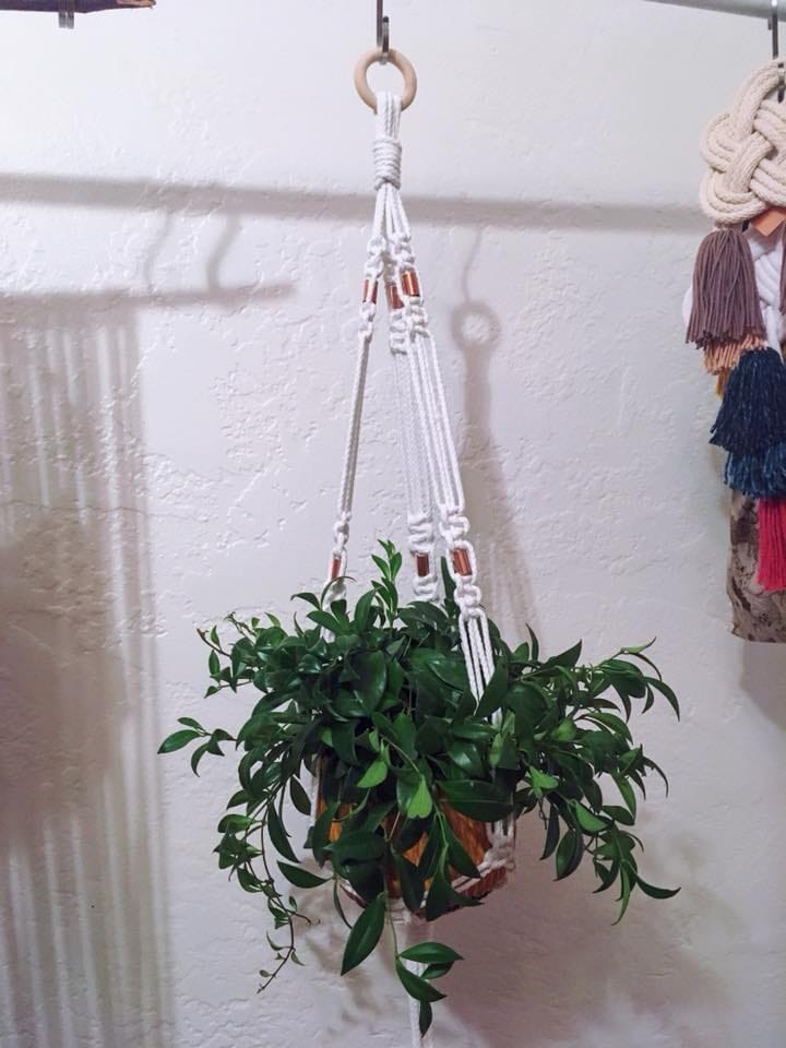 My first macrame plant hanger! - image 2 - student project