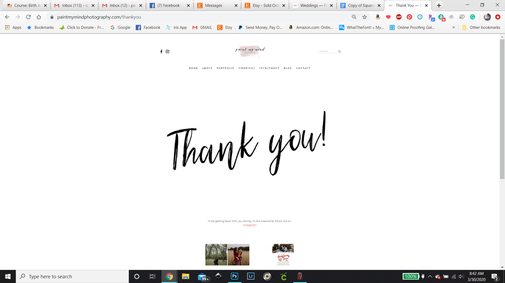 Thank You Redirect - image 1 - student project