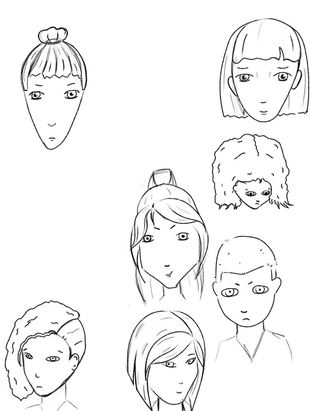 Hair practice - image 1 - student project